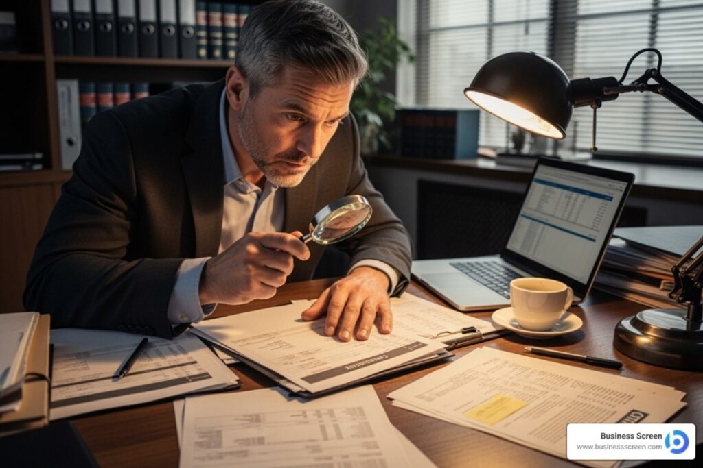 Business sale financial review showing EBITDA add backs analysis and due diligence preparation for valuation